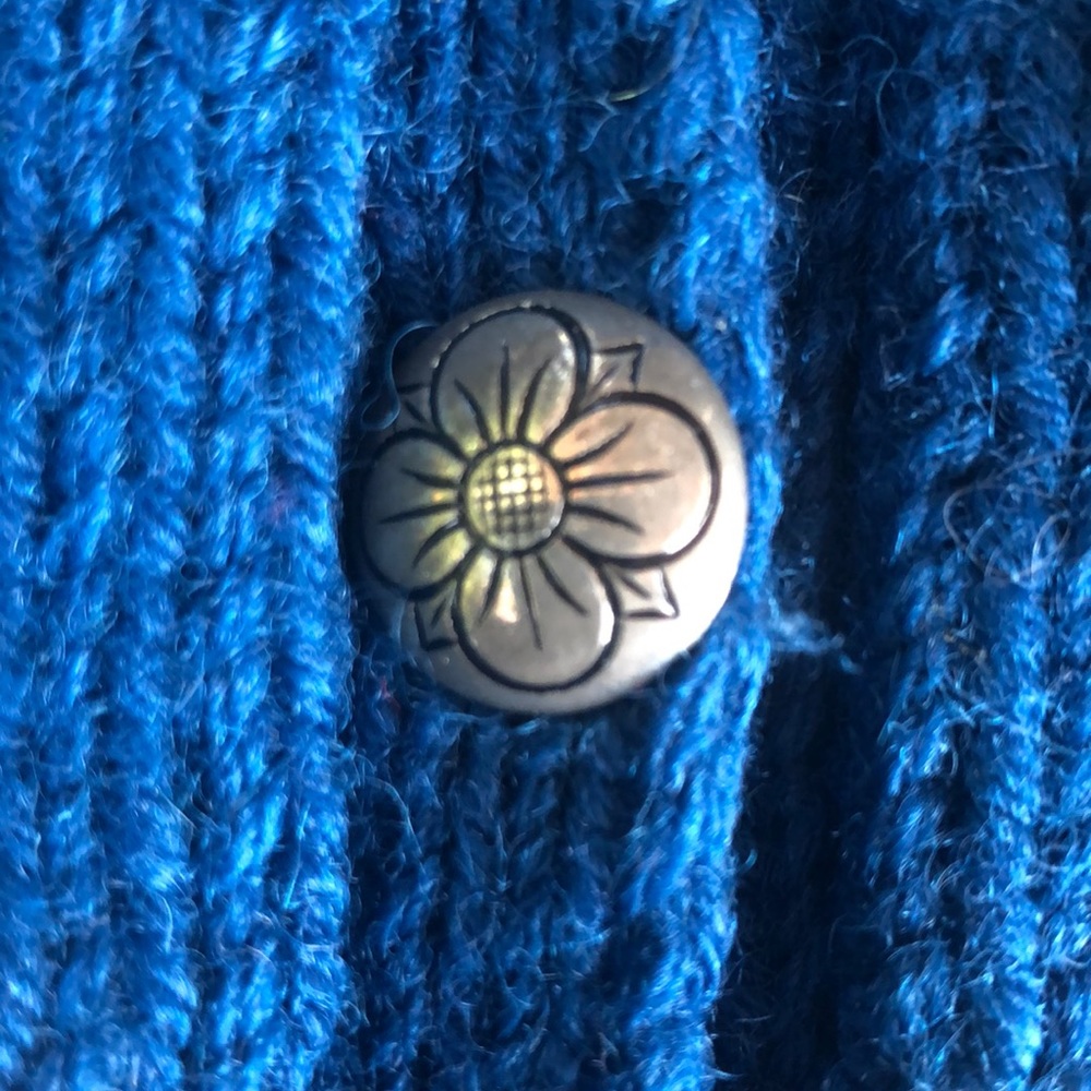 Hand Knitted Button Down Sweater - image 7